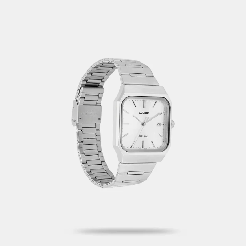Enticer Men Quartz Silver Dial Analog Stainless Steel Watch MTP-B185D-7AVDF - A2468 - Image 2
