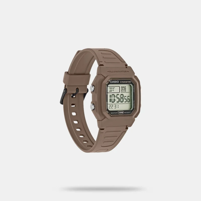 Youth Unisex Quartz Black Dial Digital Resin Watch W-800H-5AVDF - D334 - Image 2