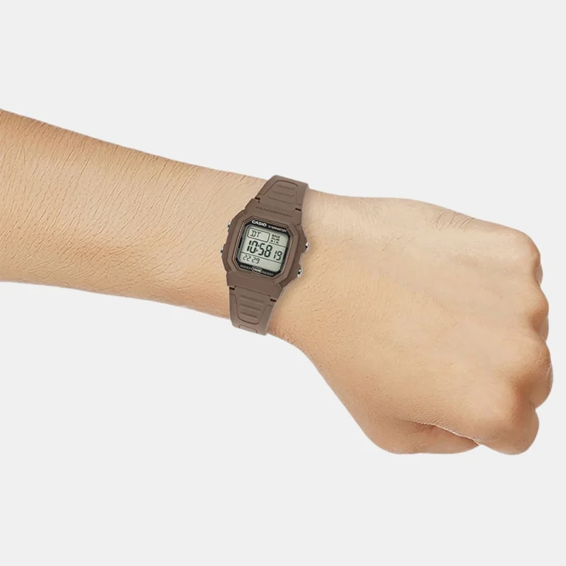 Youth Unisex Quartz Black Dial Digital Resin Watch W-800H-5AVDF - D334 - Image 5