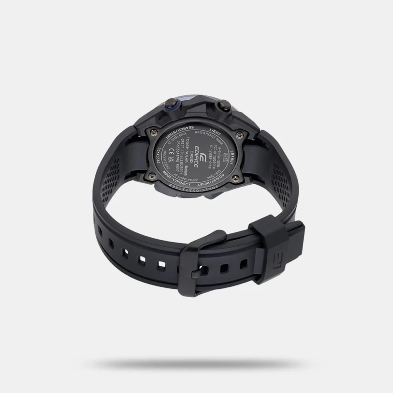 Edifice Men Quartz Black Dial Analog-Digital Resin Watch ECB-2200PB-1ADF - ED611 - Image 3