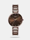 Experience timeless craftsmanship with the TIMEX Watch for Women Analog, a true classic among water resistant watches for woman Analog. Designed with a bold 35mm Silver dial and a stylish Two Tone Stainless Steel this Women's watches model combines modern edge with vintage charm. Built for everyday wear, its Brass case ensures durability, while the 30 m water resistance makes it suitable for daily splashes and unexpected weather. The Analog watch for woman runs on reliable Quartz movement, offering precise timekeeping that suits both casual outings and formal occasions.