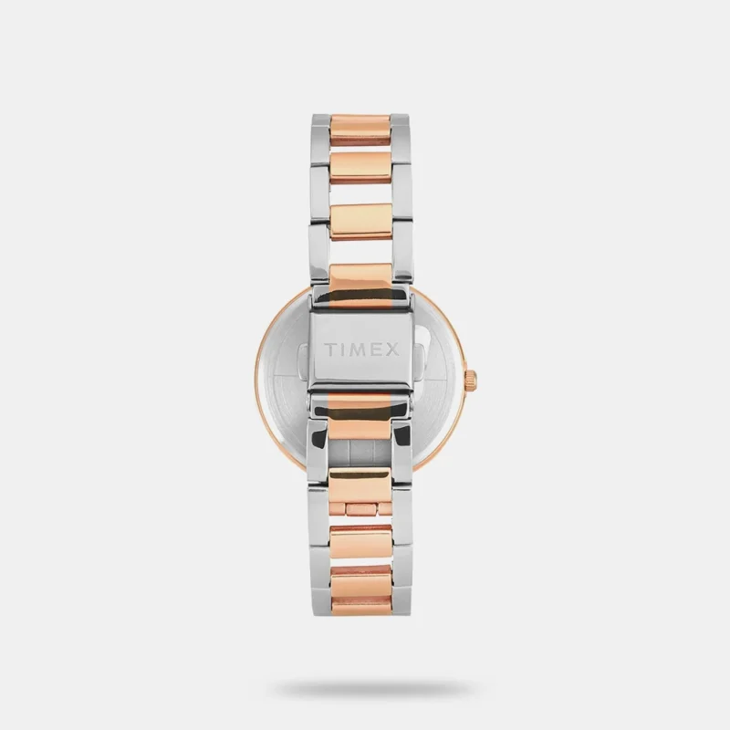 Women Brass Dial & Stainless Steel Straps Analogue Watch - TW000X278 - Image 3