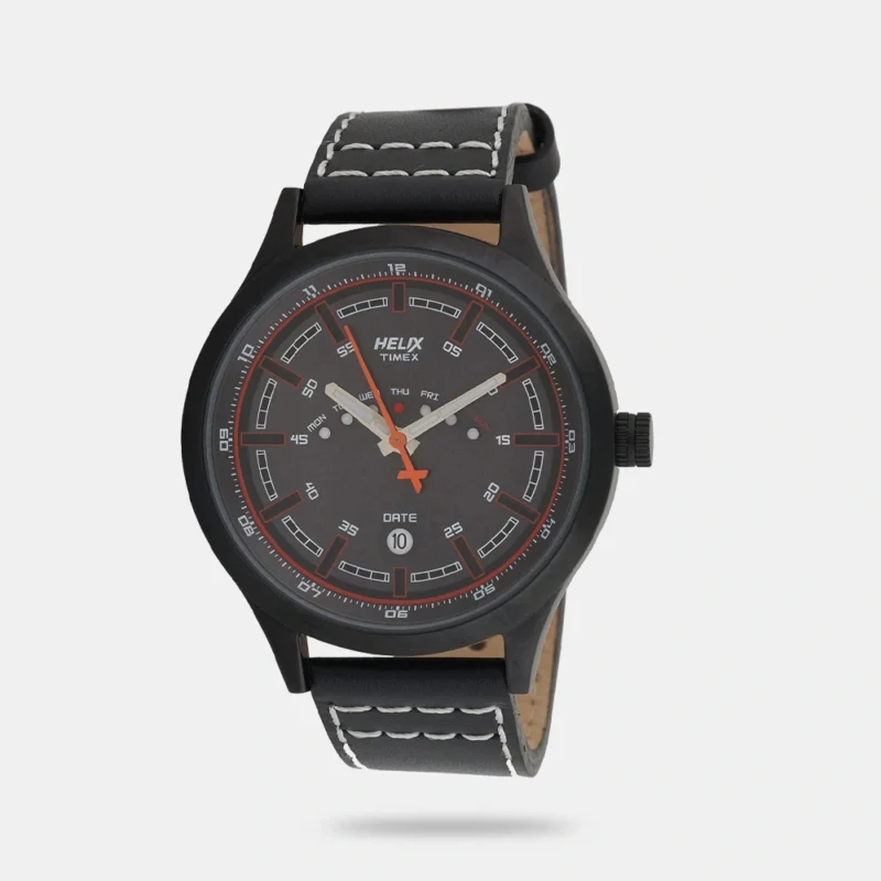 Helix Analog Black Dial Men's Watch - TW003HG14