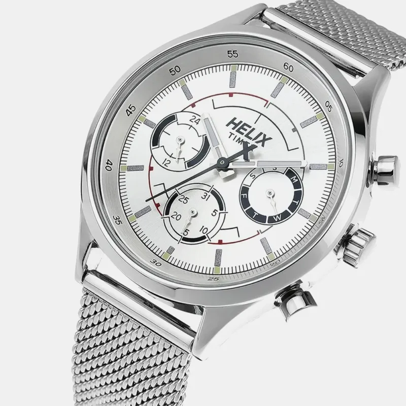 Helix Analog Silver Dial Men's Watch - TW003HG25 - Image 2