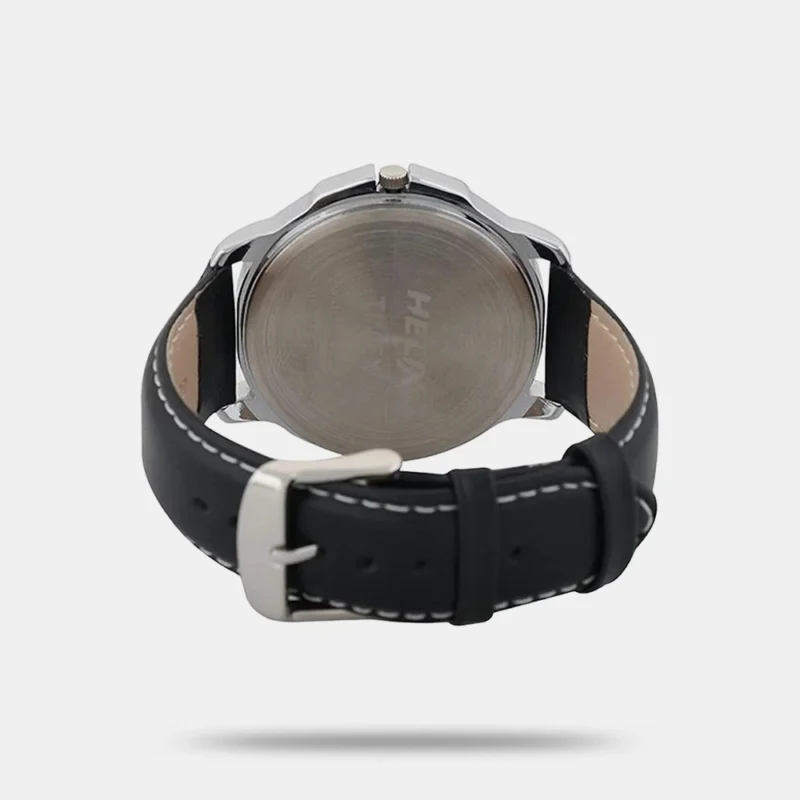 Men Quartz Silver Dial Analog Leather Watch - TW027HG05 - Image 2