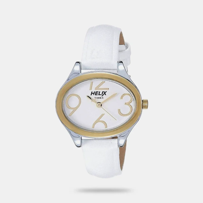 Helix Analog White Dial Women's Watch - TW029HL06