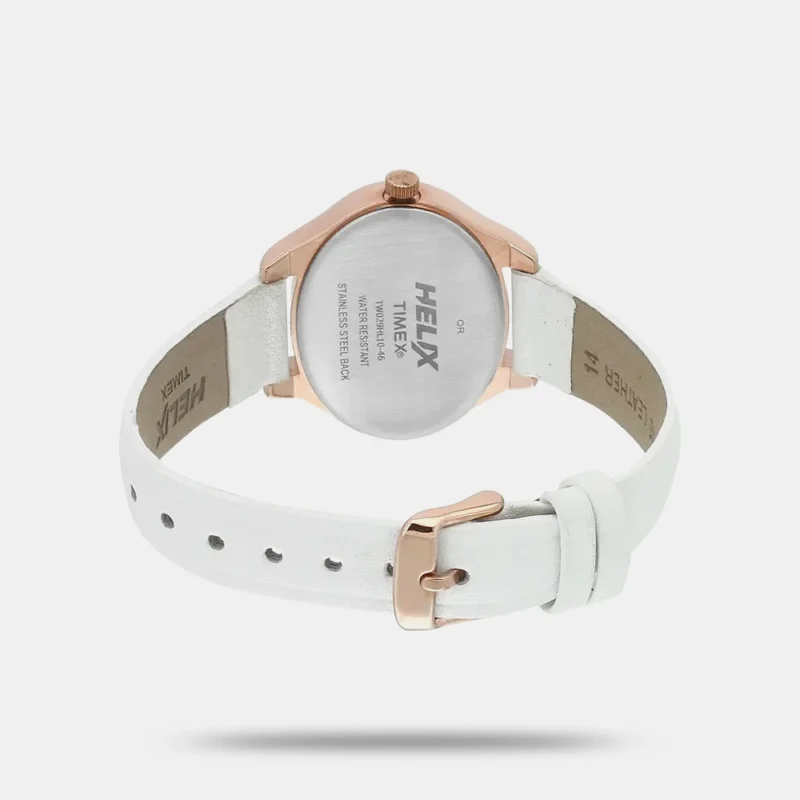 Helix White Dial Analogue Women's Gold Watch - TW029HL10 - Image 2