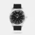 Make a bold statement with this men's analog stainless steel watch. The 46mm round case complements the black dial. Operating on a quartz movement, it ensures precise timekeeping. The 21mm black silicon strap adds style and secures with a tang buckle. With 3 ATM water resistance, it's ideal for daily use. Protected by mineral glass, this watch is robust, weighing 82 grams, and features a substantial 11mm case thickness. It comes with a 2-year warranty and is proudly made in India.