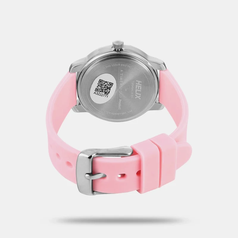 Women Quartz Pink Dial Analog Silicone Watch - TW048HL14 - Image 5