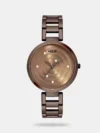 Embrace versatility with this men's analog stainless steel watch. Featuring a 39mm round case and a brown dial, this watch is a blend of style and precision. Powered by a quartz movement, it ensures accurate timekeeping. The 18mm brown leather strap adds elegance and secures with a tang buckle. With 3 ATM water resistance, it's suitable for daily wear. Protected by mineral glass, this watch is lightweight at 41 grams and boasts a slim 7mm case thickness. It comes with a 2-year warranty and originates from India.