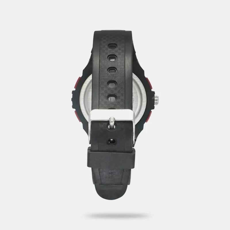 Helix Men Black Round Dial Quartz Analog-Digital Watch - TWESK4601T - Image 3
