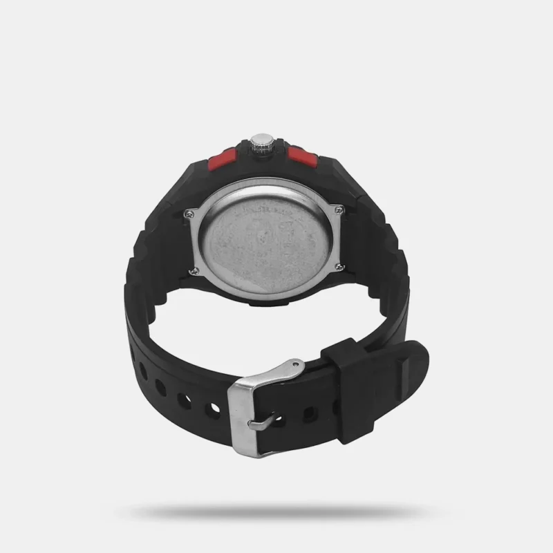 Helix Men Black Round Dial Quartz Analog-Digital Watch - TWESK4601T - Image 5
