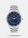 Style and performance perfectly combine together to form this men's analog watch that is brought to you by the collection by Helix. Operated by a quartz movement and safeguarded by a mineral glass, the black round dial is encased in a 43 mm case. It features multifunction. The leather strap comes in a black hue that further elevates the look of the timepiece. Moreover, it is fitted with a buckle clasp to ensure a secure fit on the wrist.
