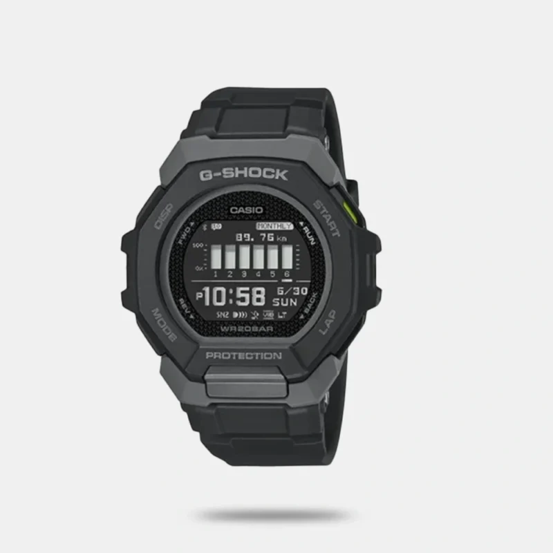 G-Shock Men Quartz Black Dial Digital Resin Watch - G1586