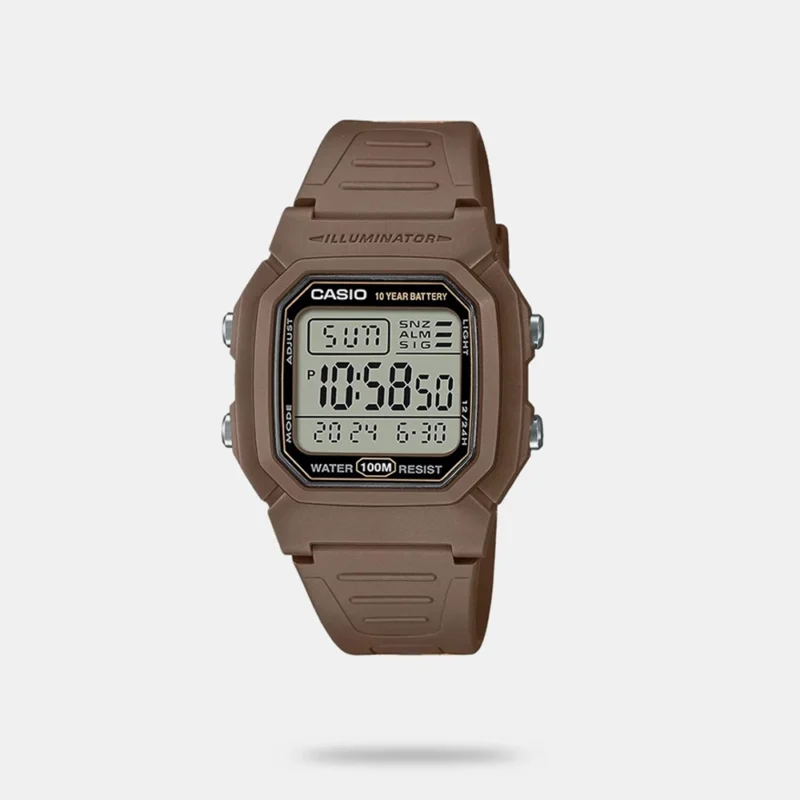Youth Unisex Quartz Black Dial Digital Resin Watch W-800H-5AVDF - D334