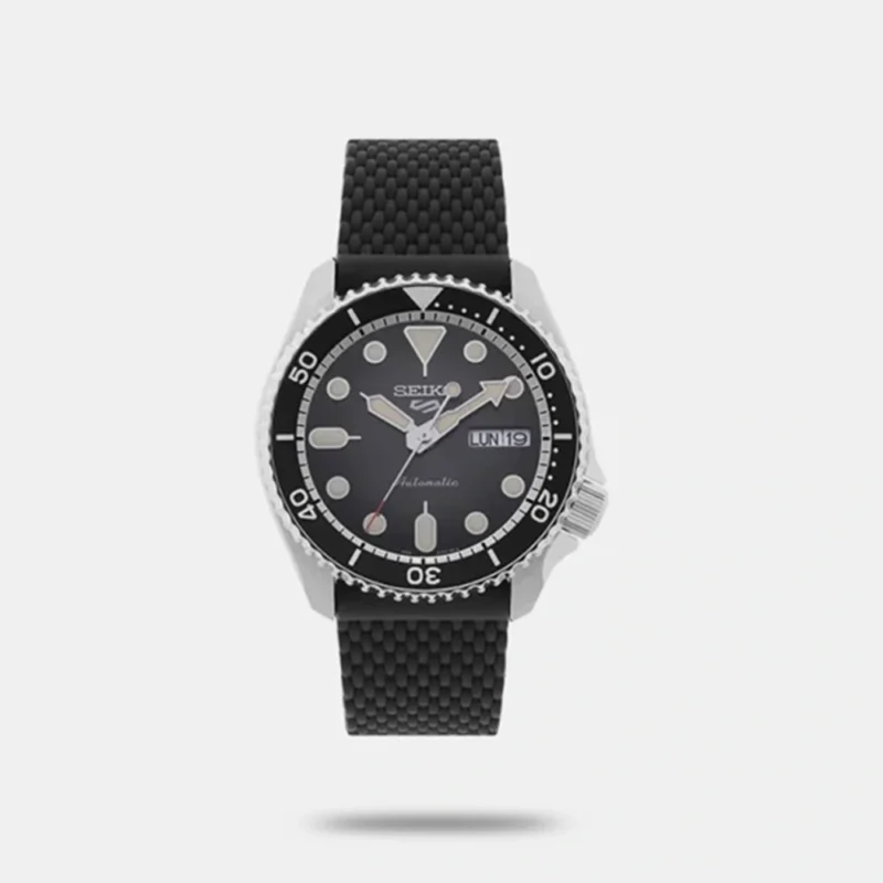 Seiko Nylon Analog Black Dial And  Black Band Men Watch - SRPD73K2