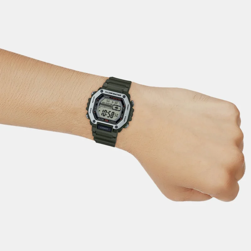 CASIO Youth Men Octagonal Digital Watch with Resin Strap - D301 - Image 4