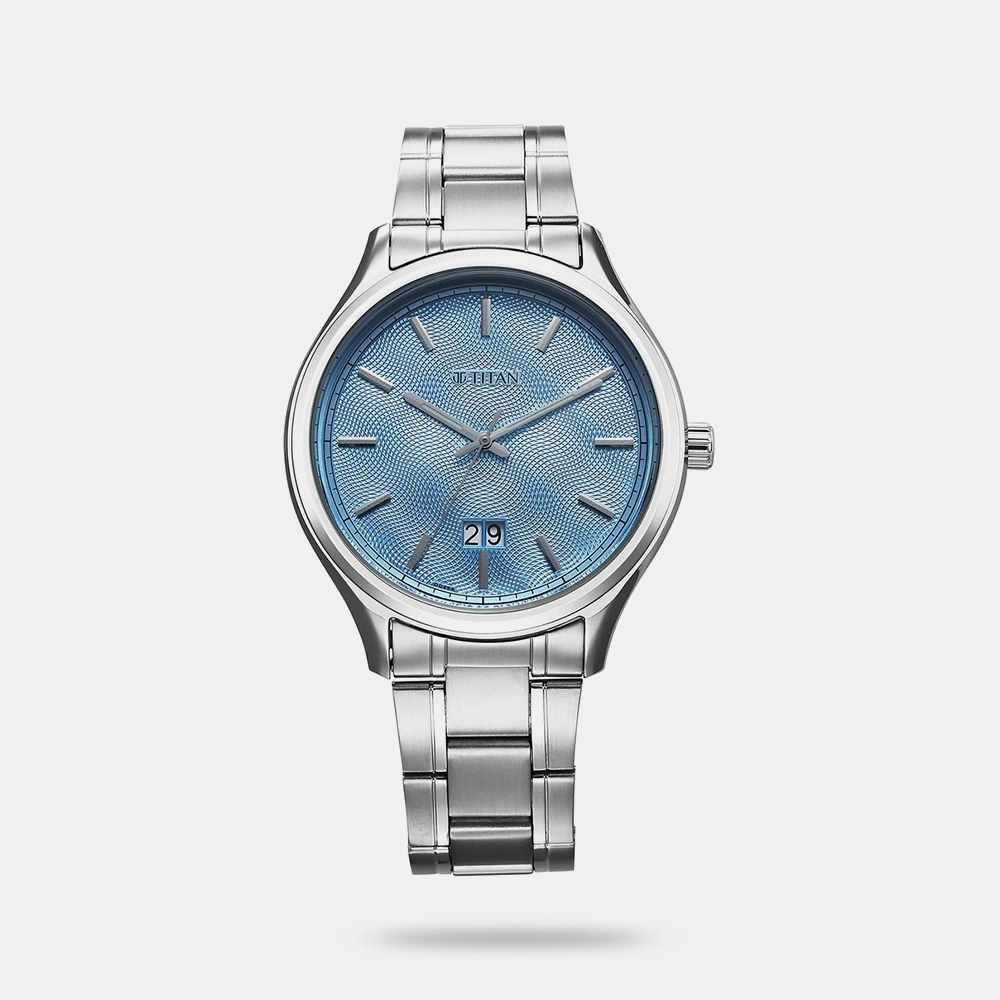 https://watchpalace.in/product/titan-palette-of-time-quartz-analog-with-date-blue-dial-stainless-steel-strap-watch-for-men-10033sm01/ Titan Palette Of Time Quartz Analog with Date Blue Dial Stainless Steel Strap Watch For Men - 10033SM01