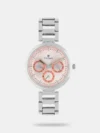 Complement your personality with this men's analog watch from the Automatic collection by Titan. Enclosed in a 56 mm case, the black round dial looks quite attractive. It displays plain three hands and a crown for time adjustment. The genuine leather strap showcases a brown hue that uplifts the look of the watch. Besides, it is completed with a buckle clasp to ensure a secure fit on the wrist.