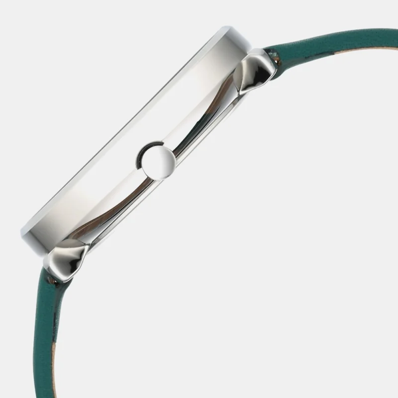 Titan Neo Analog with Day and Date Green Dial Green Color Leather Strap ...
