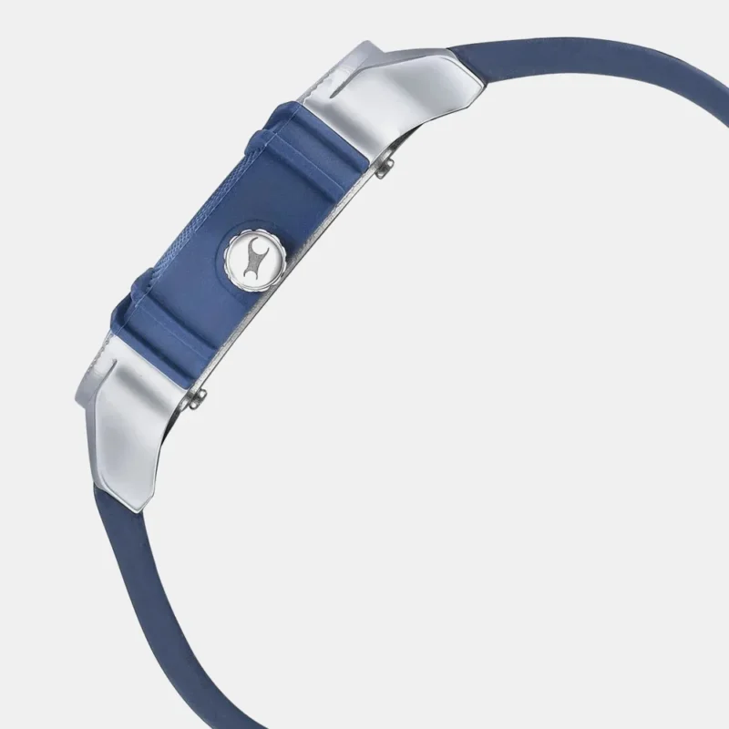 Fastrack Dial It Up Quartz Analog with Date Blue Dial Leather Strap Watch for Guys - 3223KL01 - Image 3