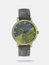 Amplify your accessory collection with this men's casual analog watch from the Dial it up collection by Fastrack. It has blue round Europeans numbers and a stick dial. It features plain 3-hand functionality and a crown for time adjustment. The genuine leather strap comes in a blue hue that further elevates the look of the watch. Besides, it is completed with a buckle clasp to ensure a secure fit on the wrist. It is water-resistant up to 50 m. It has sword needle, Quartz movement and dial diameter of 46.5 mm. It shows the date accurately.