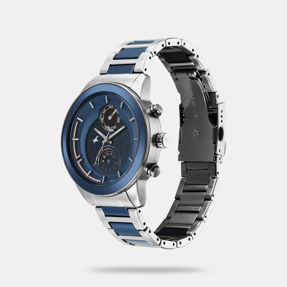 https://watchpalace.in/product/fastrack-oceanyx-ceramic-quartz-multifunction-blue-dial-two-toned-strap-watch-for-guys-3304kd02/ Fastrack Oceanyx - Ceramic Quartz Multifunction Blue Dial Two Toned Strap Watch For Guys - 3304KD02 - Image 2