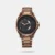 Make a bold impression with this sophisticated watch. The round dial features a classic 3-hand movement, with stick indices, along with a convenient date window. Designed for both style and durability, the watch offers water resistance up to 50 meters and is equipped with a robust metal strap, secured with a fold-over deployment clasp closure for a comfortable fit.