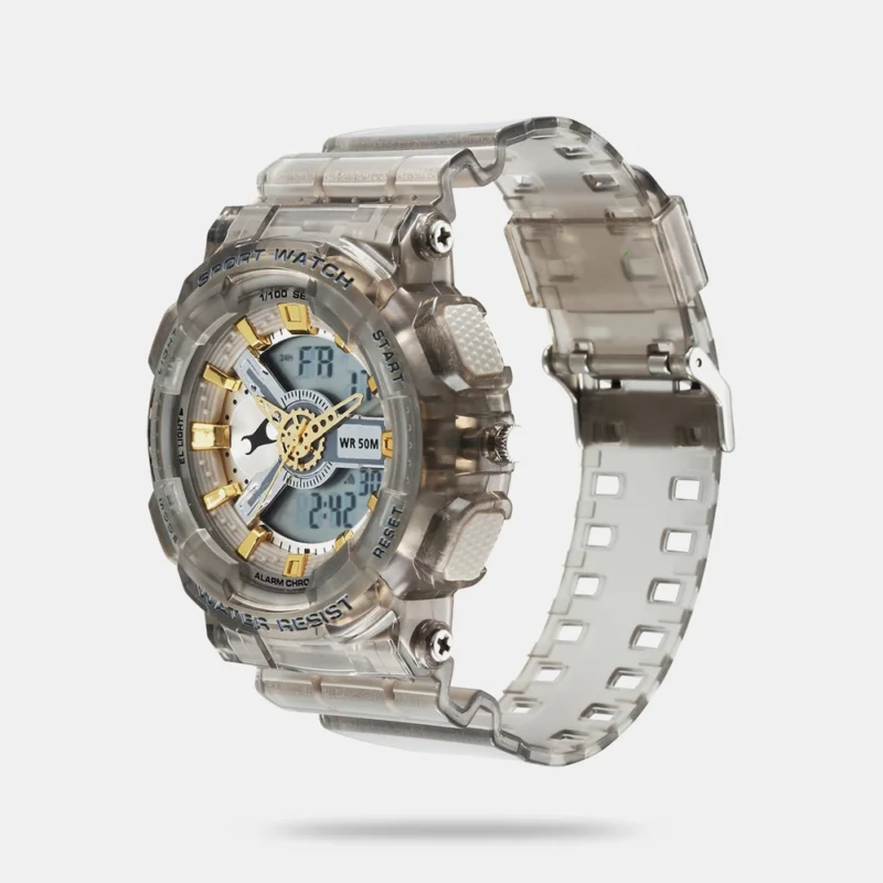 Fastrack StreetStyle Digital Dial Translucent Grey PU Strap Watch For Guys - 38116PP02 - Image 2