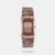 https://watchpalace.in/product/fastrack-pulse-quartz-analog-brown-dial-stainless-steel-strap-watch-for-girls-6093qm01/ Impress everyone around you by donning this women's analog watch from the Pulse collection by Fastrack. Encased in a 24.9 mm case, the brown asymmetrical dial features plain 3-hand and quartz movement on the watch. The stainless steel bracelet comes in a brown hue that further elevates the look of the watch. Besides, it is water-resistant up to 30 m and is completed with a hook buckle to ensure a secure fit on the wrist.