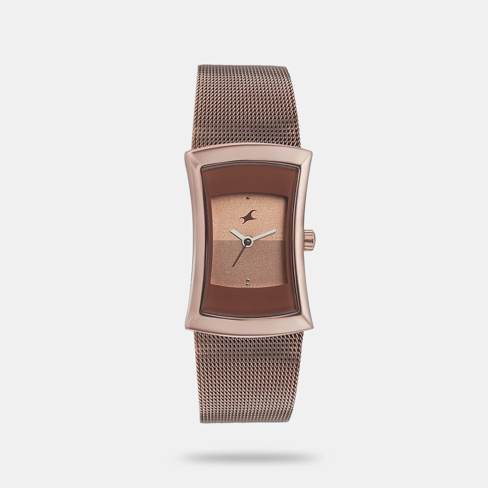 https://watchpalace.in/product/fastrack-pulse-quartz-analog-brown-dial-stainless-steel-strap-watch-for-girls-6093qm01/ Fastrack Pulse Quartz Analog Brown Dial Stainless Steel Strap Watch for Girls - 6093QM01