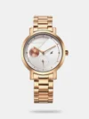 https://watchpalace.in/product/fastrack-pulse-quartz-analog-brown-dial-stainless-steel-strap-watch-for-girls-6093qm01/ Impress everyone around you by donning this women's analog watch from the Pulse collection by Fastrack. Encased in a 24.9 mm case, the brown asymmetrical dial features plain 3-hand and quartz movement on the watch. The stainless steel bracelet comes in a brown hue that further elevates the look of the watch. Besides, it is water-resistant up to 30 m and is completed with a hook buckle to ensure a secure fit on the wrist.