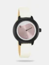 Make a bold impression with this sophisticated watch. The round dial features a classic 3-hand movement, with stick indices, along with a flat mineral glass. Designed for both style and durability, the watch offers water resistance up to 30 meters and is equipped with a robust metal strap, secured with a jewellery clasp closure for a comfortable fit. It is complemented with a bangle style bracelet that adds an extra dose of style.