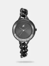 <div class="a-expander-content a-expander-partial-collapse-content" data-expanded="false"> Rev up your accessory collection with this women's casual analog watch from the Revibe collection by Fastrack. It has a rose gold round dial. It features plain 1-hand functionality and a crown for time adjustment. The fabric strap comes in a white hue that further elevates the look of the watch. Besides, it is completed with a buckle clasp to ensure a secure fit on the wrist. It is water-resistant up to 30 m. It has Quartz movement and a dial diameter of 34.5 mm. </div>