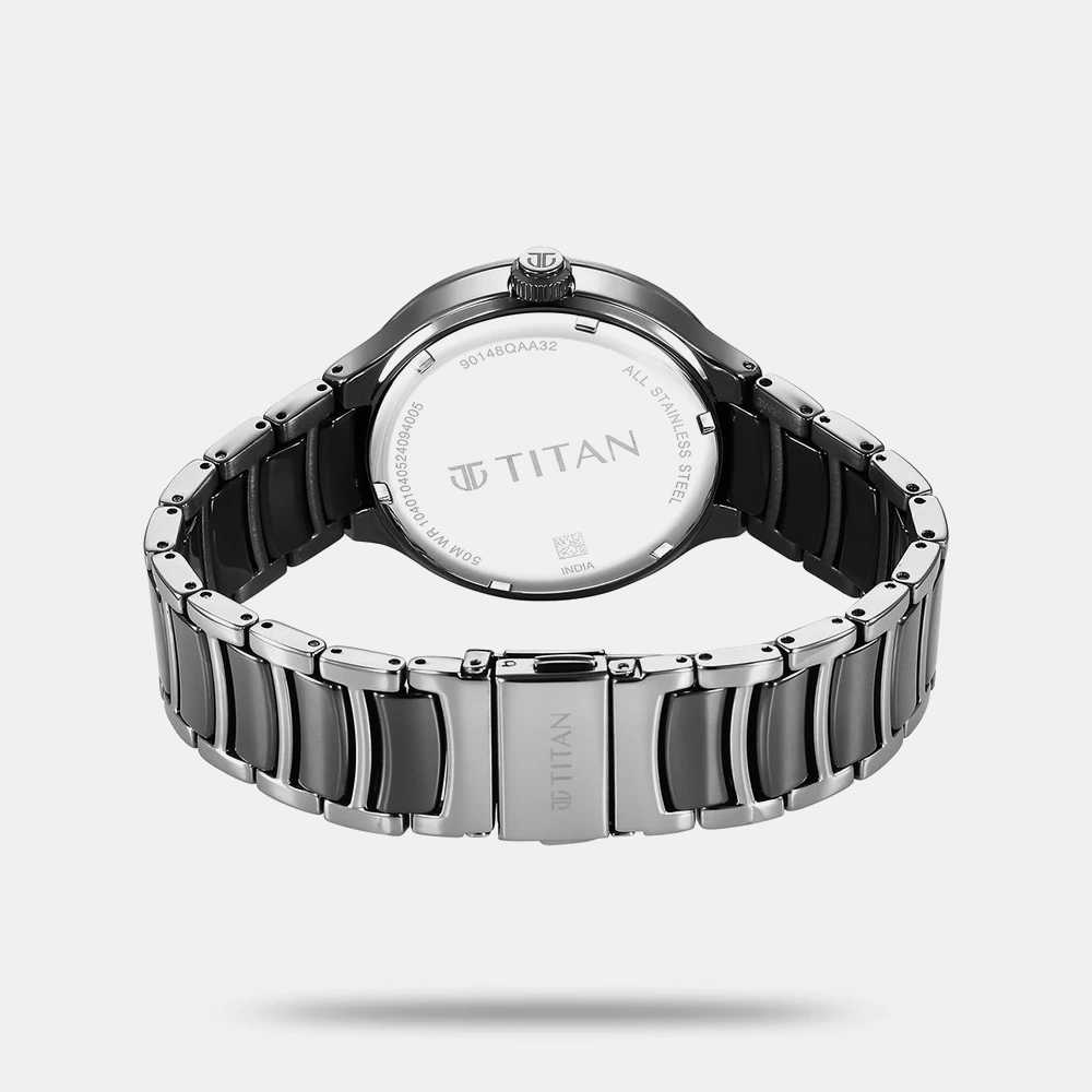 https://watchpalace.in/product/titan-ceramic-fusion-multifunction-black-round-dial-two-toned-stainless-steel-strap-watch-for-men-90148kd06/ Titan Ceramic Fusion Multifunction Black Round Dial Two Toned Stainless Steel Strap Watch For Men - 90148KD06 - Image 3