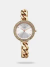 This analog watch for men with a brown round dial and leather strap is a versatile classic. The Roman numeral and Arabic numeral combination ensures easy time reading. Pair it with casual or semi-formal outfits for a timeless and laid-back look.