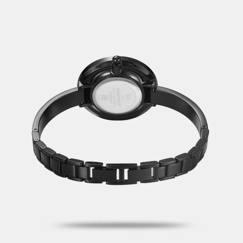 Fastrack Vyb Starlet Quartz Analog Black Dial Metal Strap Watch for Girls - FV60009NM01W - Image 3