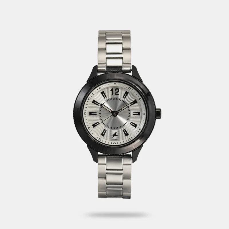Fastrack Varsity Quartz Analog Silver Dial Stainless Steel Strap Watch for Girls - NN6176KM14