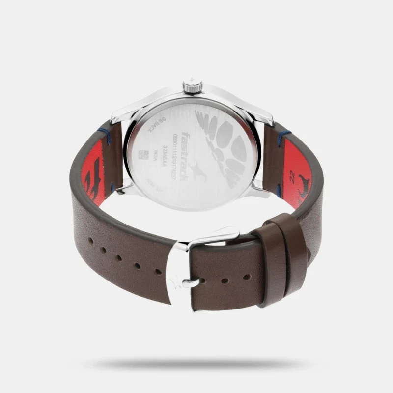 Fastrack I Love Me Quartz Analog Brown Dial Leather Strap Watch for Guys - NP3236SL03 - Image 3
