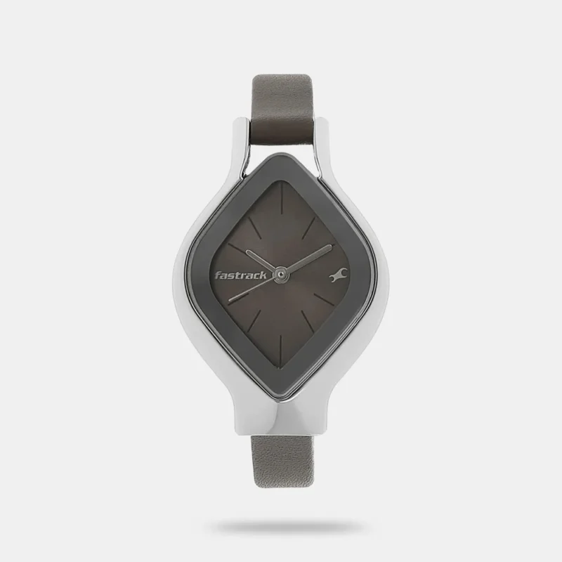 Fastrack Quartz Analog Brown Dial Leather Strap Watch for Girls - NP6109SL02