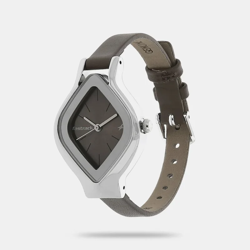 Fastrack Quartz Analog Brown Dial Leather Strap Watch for Girls - NP6109SL02 - Image 2