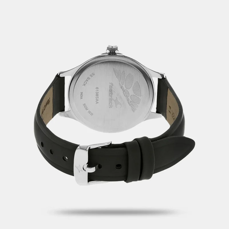 Fastrack Quartz Analog Grey Dial leather Strap Watch for Girls - NP6138SL02 - Image 3