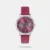 Enhance your style quotient by wearing this women's analog watch from the Sunburn collection by Fastrack. Its genuine leather strap exudes a pink hue that accentuates the look of the watch. Operated by a quartz movement, the pink round dial is encompassed in a 42.6 mm case. It showcases plain three hands and a crown for time adjustment.