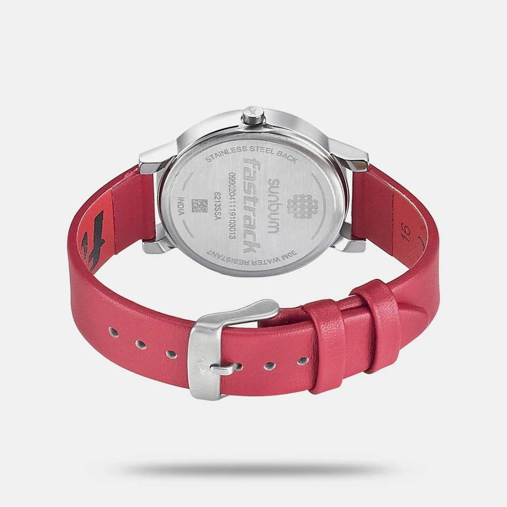 https://watchpalace.in/product/fastrack-sunburn-quartz-analog-pink-dial-leather-strap-watch-for-girls-np6213sl03/ Fastrack Sunburn Quartz Analog Pink Dial Leather Strap Watch for Girls - NP6213SL03 - Image 4