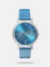 Have fun with neon and add this trendy watch to your collection. The classic round black dial has accents of grey. The neon plain hands give this watch the vibrancy that will grab attention. The elegant leather belt makes this watch a graceful accessory for your collection. Wear this watch with a flowy dress for a Sunday brunch and be sure to have loads of fun!