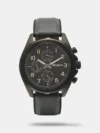 Look suave by wearing this men's analog watch from the Workwear collection by Titan. Its round-shaped black dial is protected in a case of 42 mm diameter. The stainless steel bracelet of this watch exudes a silver hue for an eye-catching look. Its push-button clasp ensures a secured grip around the wrist. The inclusion of a multifunction quartz movement keeps you on time.