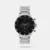 The perfect amalgamation of quality and functionality, this is a must-have watch for your collection. The chrono-watch is designed to achieve accuracy and precision. Crafted from premium quality metal, the strap comes in a shade of silver that lends it a rich look straddling the watch perfectly on your wrist. Wear this classy timepiece with your chinos and a stand collar shirt for a sharp look.