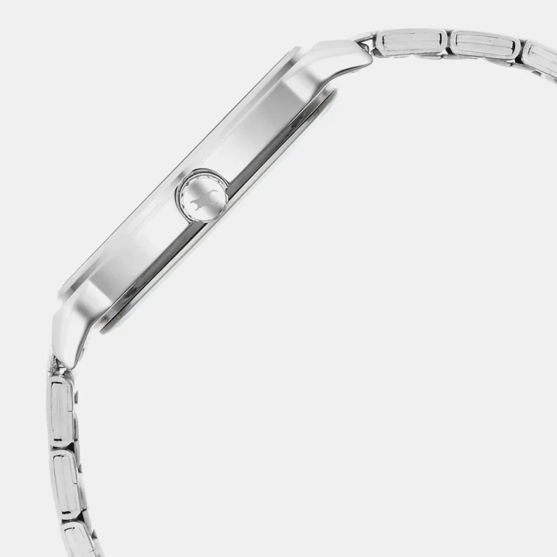 Fastrack Stunners Quartz Analog Silver Dial Metal Strap Watch for Guys Guys Watch - NR3291SM02 - Image 3