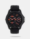 <div class="a-expander-content a-expander-partial-collapse-content" data-expanded="false"> Amaze everyone around you by wearing this analog watch from Fastrack. Encased in a 35.8 mm case, the black round-shaped dial, features a plain 3-hand functionality, quartz movement and a crown for time adjustment. The leather strap comes in a black hue that further elevates the look of the watch. Besides, it has a water resistance of up to 50 m and is completed with a buckle to ensure a secure fit on the wrist. </div>