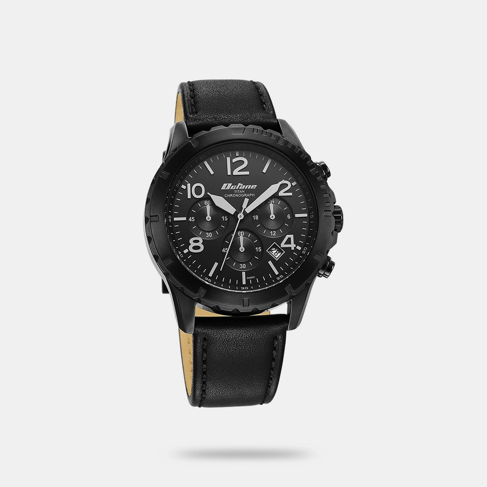 https://watchpalace.in/product/titan-octane-classic-sporty-black-dial-chronograph-leather-strap-watch-for-men-nr90151nl01/ Titan Octane Classic Sporty Black Dial Chronograph Leather Strap watch for Men - NR90151NL01